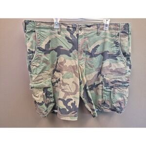 Lot of 2 Gap Men's Size 42 Camo Cargo Shorts Ripstop Stretch Military Tactical
